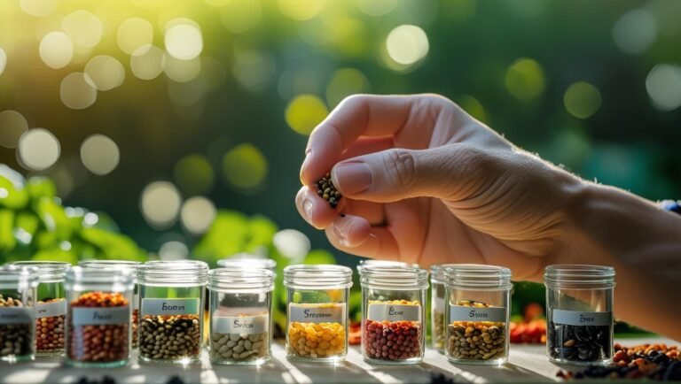 AI अ‍ॅप वापरत असलेला मराठी शेतकरी, योग्य बियाण्यांची निवड करताना